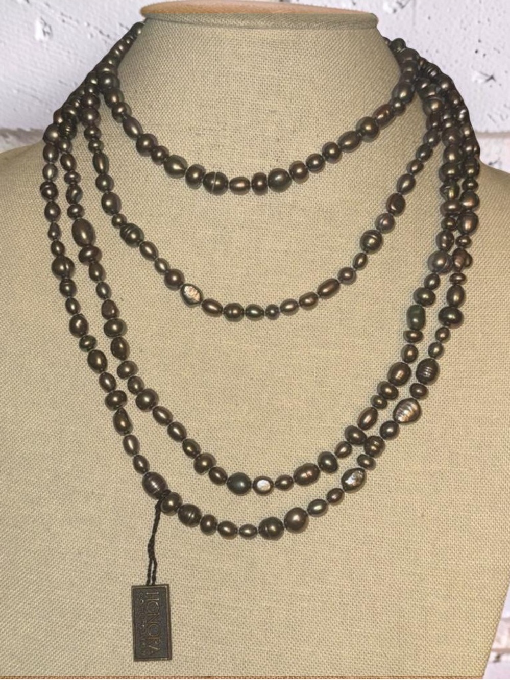 Honora Long Peacock Pearl Necklace - Picture 4 of 7
